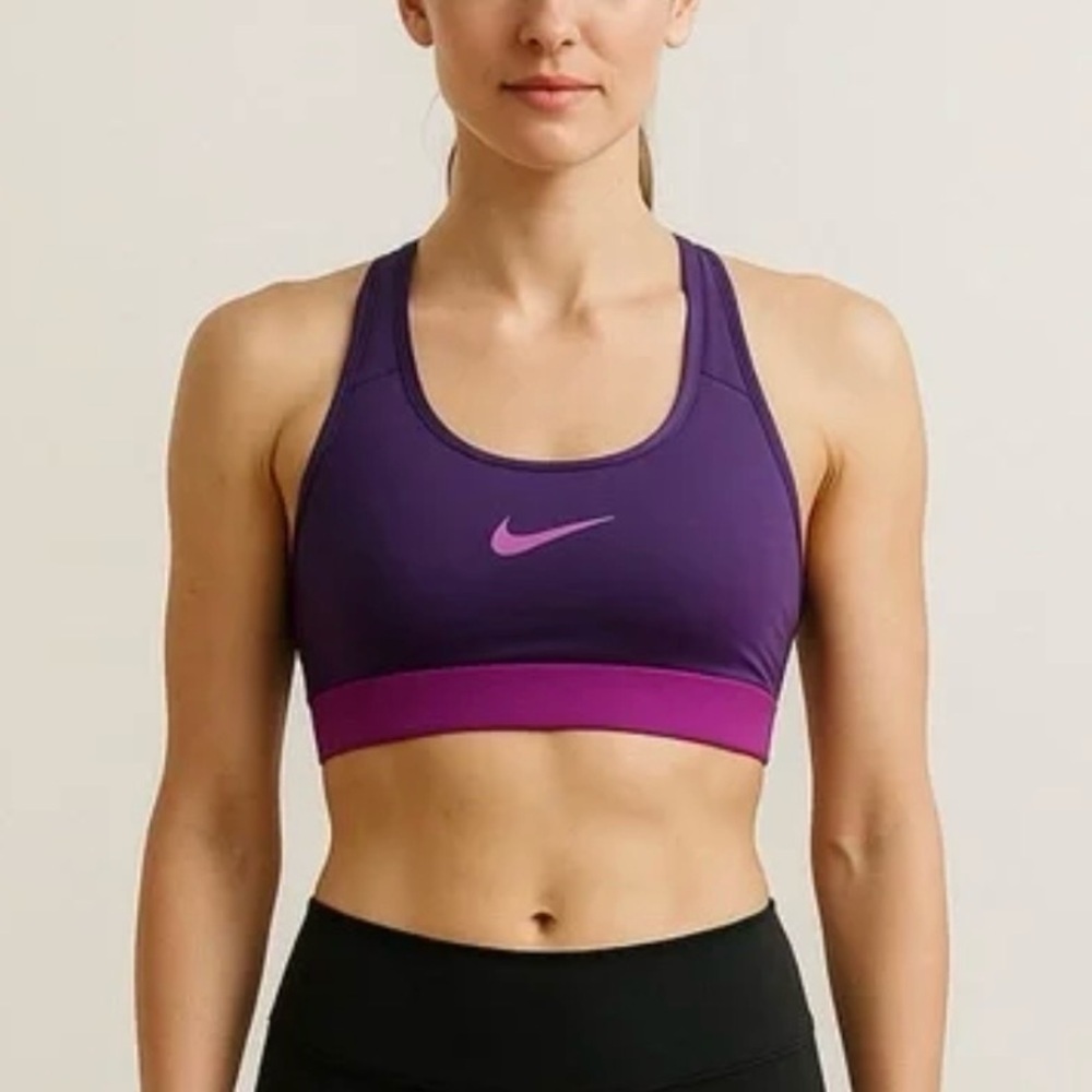 Nike Dri Fit Sports Bra Razorback Support Workout Gym